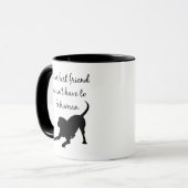 Mug Votre meilleur ami Inspirational Pet Dog Citation (Devant gauche)