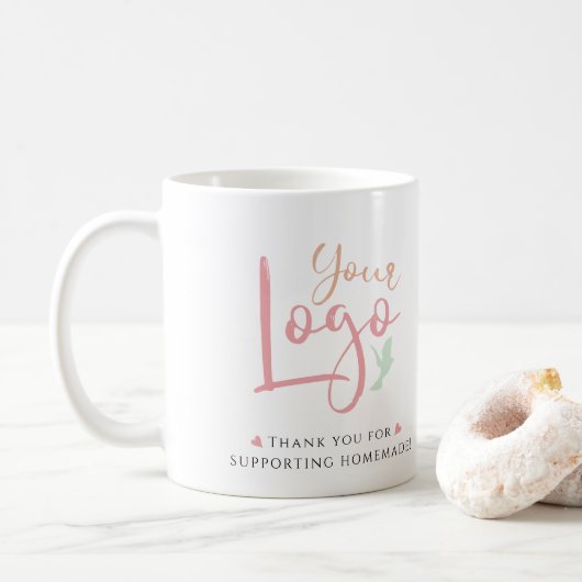 Mug Votre Merci de marketing Logo (Avec donut)