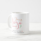 Mug Votre Merci de marketing Logo (Devant gauche)