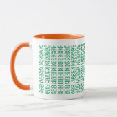 Mug Votre message caché personnalisé Irlandais Drapeau (Gauche)