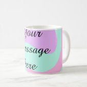 Mug Votre message ici ajouter texte nom monogramme ros (Devant droit)