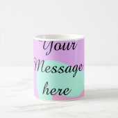 Mug Votre message ici ajouter texte nom monogramme ros (Centre)