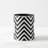 MUG VOTRE MONOGRAMME, CHEVRON NOIR (Centre)