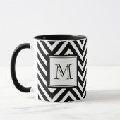 MUG VOTRE MONOGRAMME, CHEVRON NOIR (Gauche)