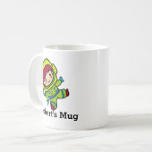 Mug Votre nom Astronaut garçon en Spacesuit (Devant gauche)