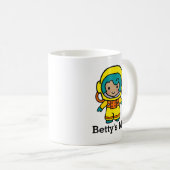 Mug Votre nom Astronaut Girl in Spacesuit (Devant droit)