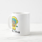Mug Votre nom Astronaut Girl in Spacesuit (Devant gauche)