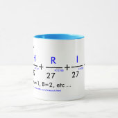 Mug Votre nom dans pi - personnalisable ! (Centre)