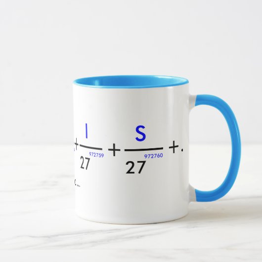 Mug Votre nom dans pi - personnalisable ! (Droite)