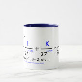 Mug Votre nom dans pi - personnalisable ! (Centre)