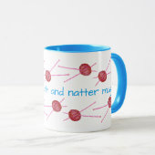 Mug (Votre nom) le tricot et la nageoire (Devant droit)