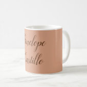 Mug Votre nom Moderne Simple Tumbleweed Couleur (Devant droit)