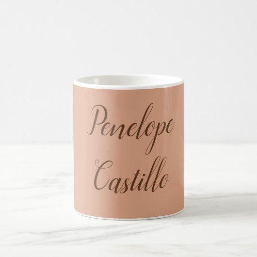 Mug Votre nom Moderne Simple Tumbleweed Couleur (Centre)