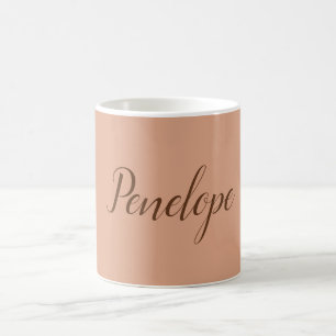 Mug Votre nom Moderne Simple Tumbleweed Couleur