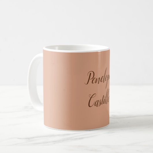 Mug Votre nom Moderne Simple Tumbleweed Couleur (Devant gauche)