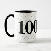 Mug Votre nom Motif - Noir & Blanc - Bold 100 (Gauche)