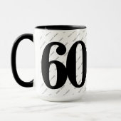 Mug Votre nom Motif - Noir & Blanc - Bold 60 (Gauche)