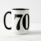 Mug Votre nom Motif - Noir & Blanc - Bold 70 (Gauche)