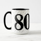 Mug Votre nom Motif - Noir & Blanc - Bold 80 (Gauche)