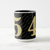 Mug Votre nom Motif - Noir & Or - Gras 45 (Centre)
