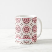 Mug Votre opinion n'est pas ma réalité | MOTIF ROSE (Devant droit)