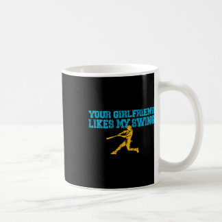 Mug Votre petite amie aime mon swing vintage drôle Bys
