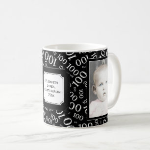 Mug Votre photo 100e anniversaire Motif du numéro noi