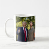 Mug Votre photo avec le président Donald Trump 2024 Dr (Gauche)