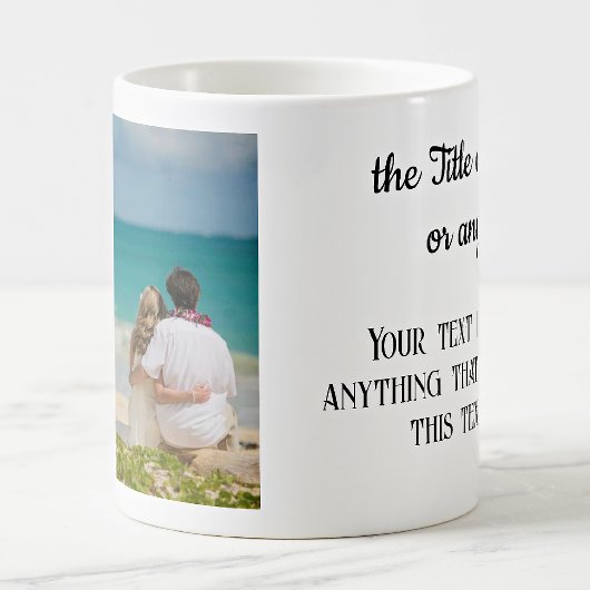 Mug Votre photo et texte 11oz. Classique