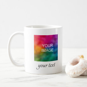 Mug Votre photo Texte ou noms favoris Calligraphié