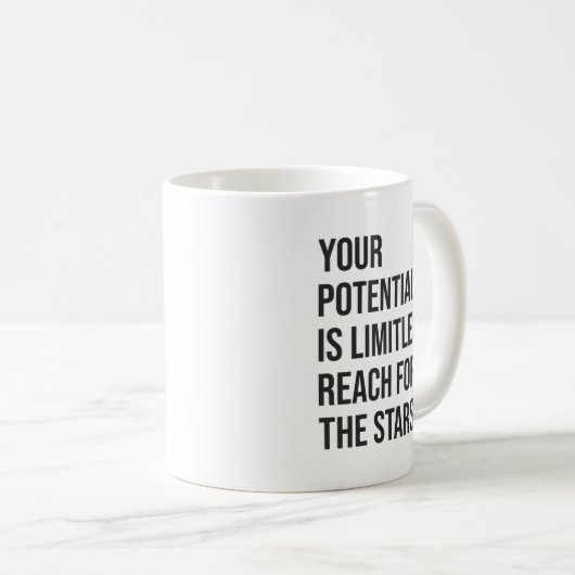 Mug Votre Potentiel Est Limité - Motivationnel (Devant droit)