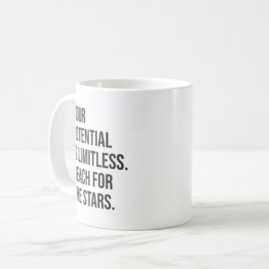Mug Votre Potentiel Est Limité - Motivationnel (Devant gauche)