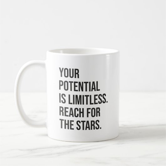 Mug Votre Potentiel Est Limité - Motivationnel (Gauche)