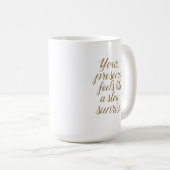Mug Votre Présence : Un Lever de Soleil Lent (Devant droit)