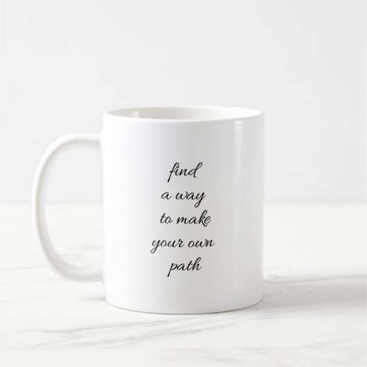 Mug Votre propre bouchon de chemin (Gauche)