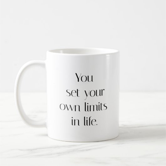 Mug Votre propre boue de limitation (Gauche)