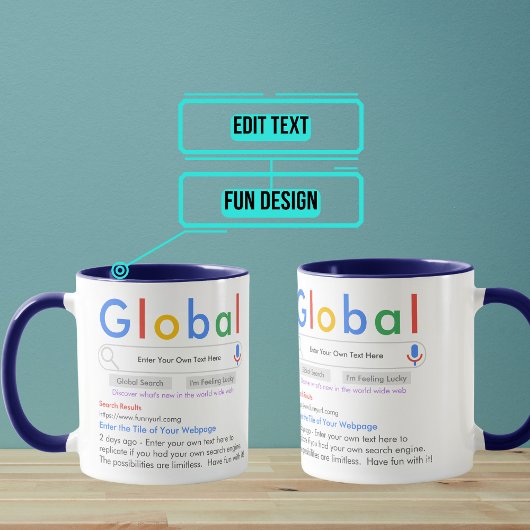 Mug Votre propre moteur de recherche Funny 11oz