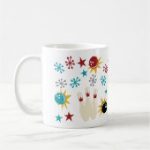 Mug Votre propre rétro thème de bowling de couleur (Gauche)