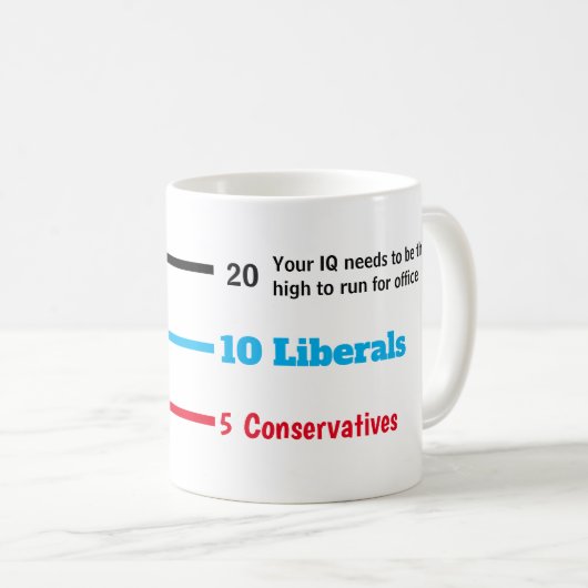 Mug Votre QI doit être aussi élevé pour être candidat  (Devant droit)