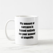 Mug Votre quantité de stupidité (Gauche)