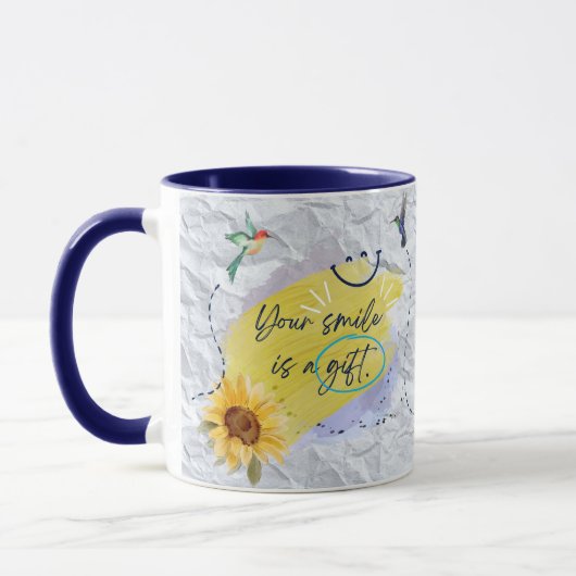 Mug "Votre sourire est un cadeau" (Gauche)