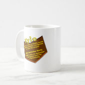 Mug Votre tasse, origine et signification nommées : (Devant gauche)