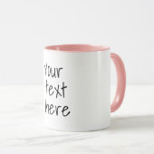 Mug Votre texte ici (Devant droit)