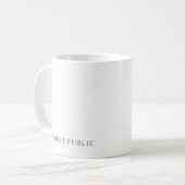 Mug Votre texte personnalisé / Couleur / Nom / Design (Devant gauche)