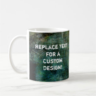 Mug Votre texte personnalisé Grunges foncées intenses