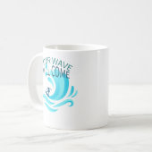 Mug VOTRE VAGUE VA VENIR Surfing Surfer Slogan dire (Devant gauche)