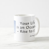 Mug Votre vie est une occasion (Devant droit)