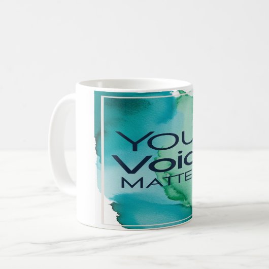 Mug Votre voix compte (Devant gauche)