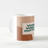 Mug Votre voix compte option 3 (Devant gauche)