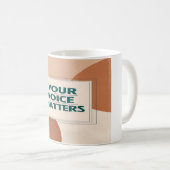 Mug Votre voix compte, option 3 (Devant droit)